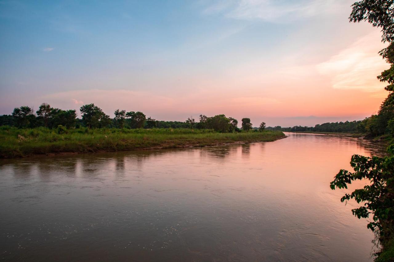 Chitwan Riverside Resort Sauraha Extérieur photo